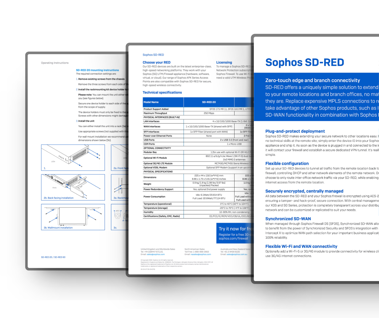 Sophos SD-RED Appliances und Zubehör