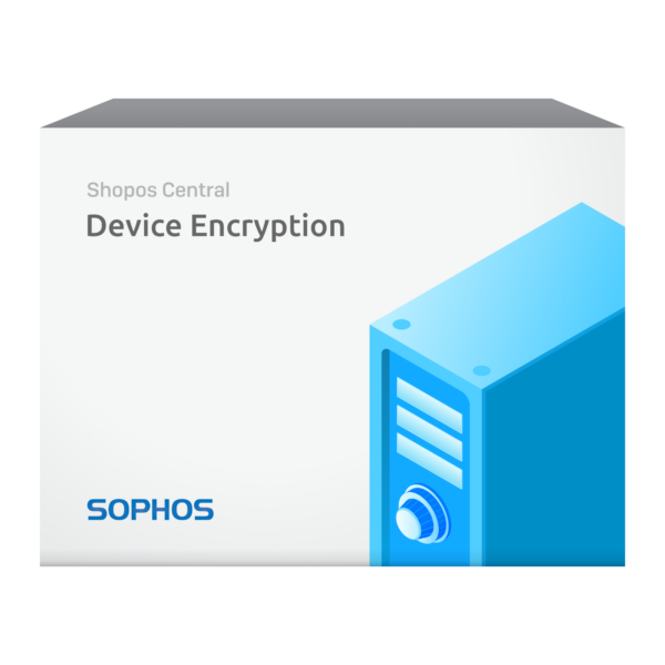 Lizenzbox von Sophos Fusion Device Encryption mit früherer Central-Bezeichnung