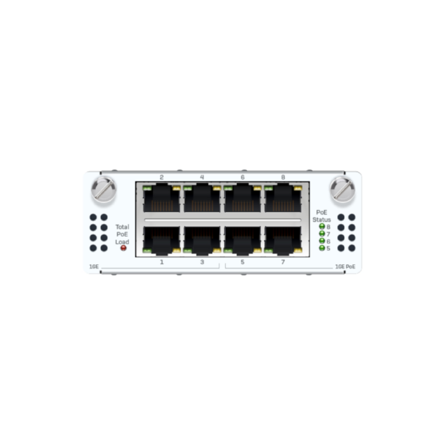 Sophos FleXi Port Modul - 4 port GbE copper PoE + 4 port GbE copper
