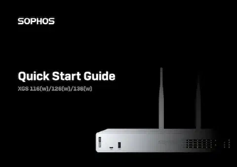 Kurzanleitung für die Sophos XGS 118